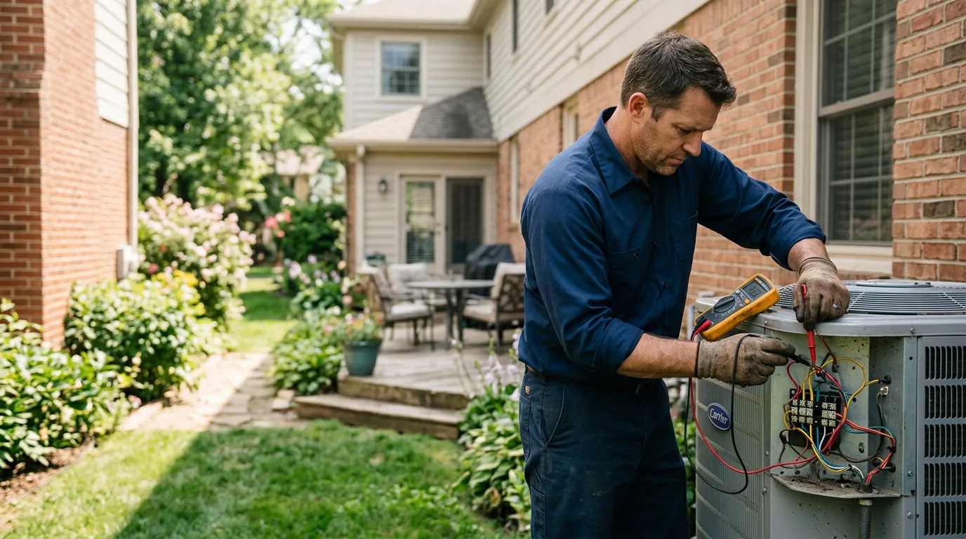 HVAC technician working near Dudley, MO